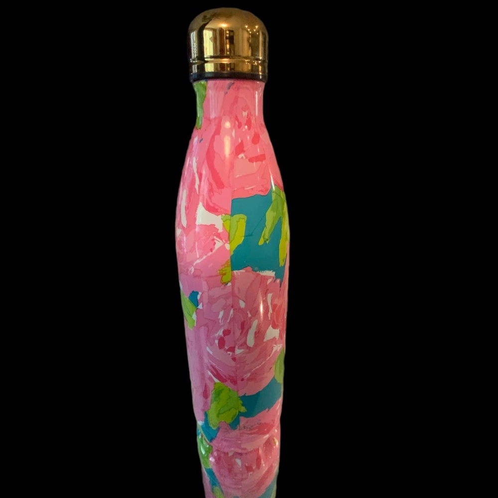 LILLY PULITZER S’WELL Designer Water Bottle ONE OF A Kind! Pink!
